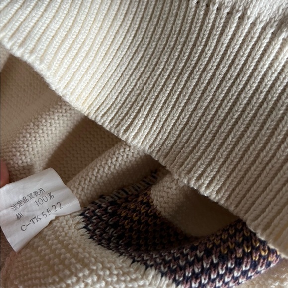 Brand new (Vtg) Men's 100% Chunky Cotton Golf/Casual Knit Sweater (Unisex) - Picture 10 of 14